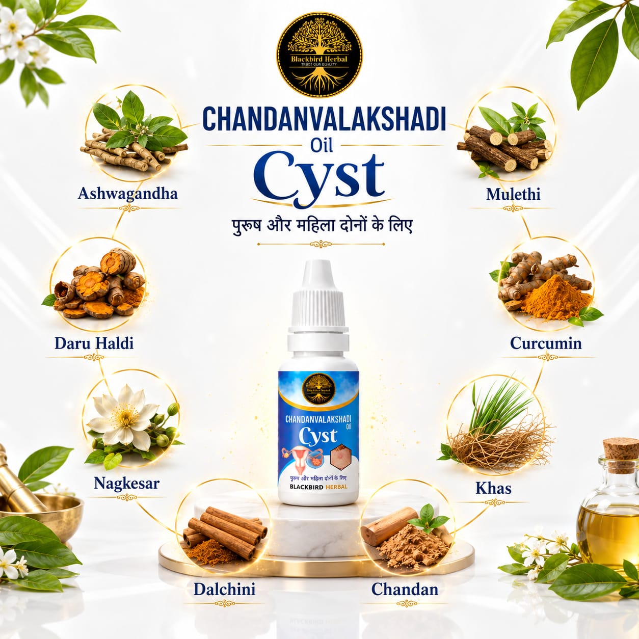 CHANDANVALAKSHADI CYST OIL