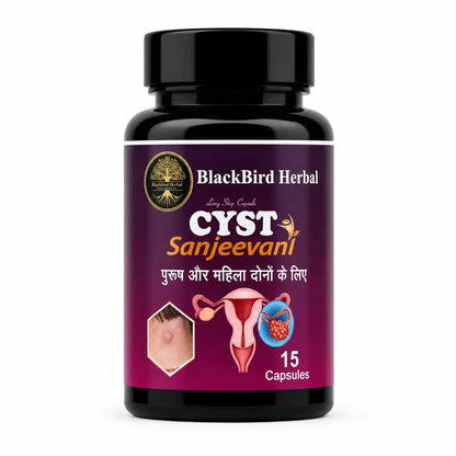 BlackBird Herbal CYST Sanjeevani – Ayurvedic PCOS & Hormonal Wellness Capsules