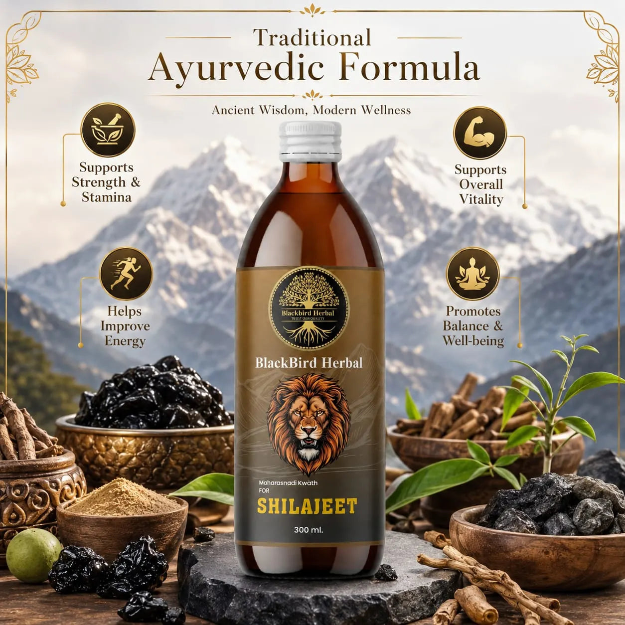 BlackBird Herbal Shilajeet 300ml